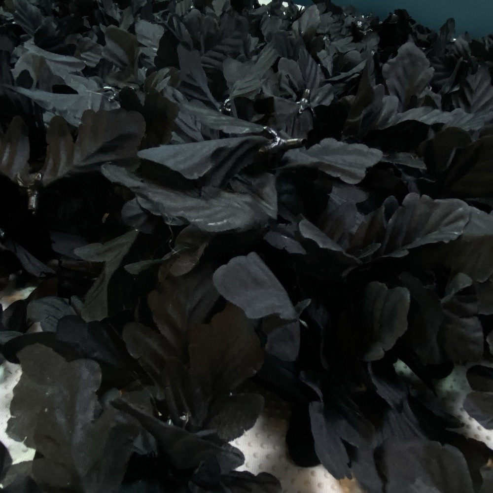 700+ Pcs Artificial Faux Fake Silk Black Leaves Leaf Clusters DIY Wedding Crafts
